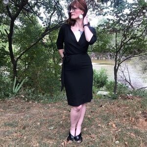 69’s Vintage Ann ‘Murray’ Wrap Top Sheath Dress